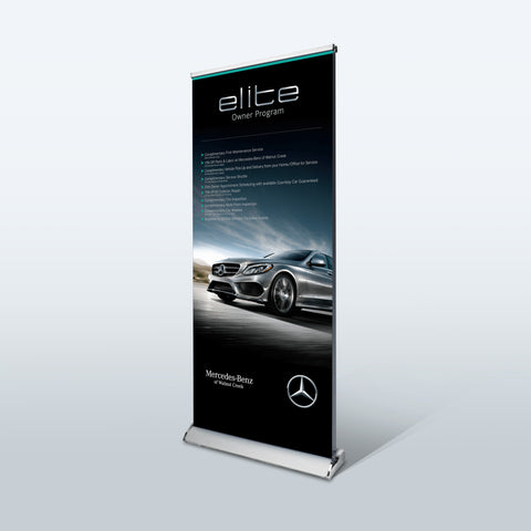 Retractable Banners Stands | Premium Banner Stand | Roll Up Banners - Deluxe Canopy