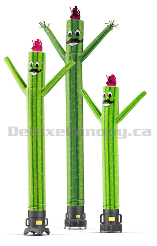 Cactus Air Dancers Inflatable Tube Man Character | Deluxe Canopy