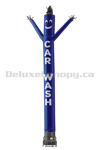 Car Wash Air Dancers® Inflatable Tube Man Blue | Deluxe Canopy