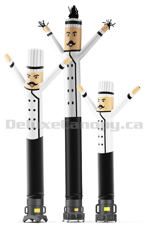 Chef Air Dancers® Inflatable Tube Man | Deluxe Canopy