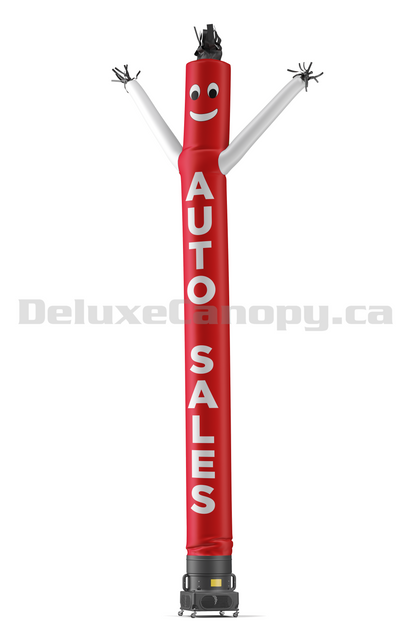 Auto Sales Air Dancers® Inflatable Tube Man Red with White Arms | Deluxe Canopy