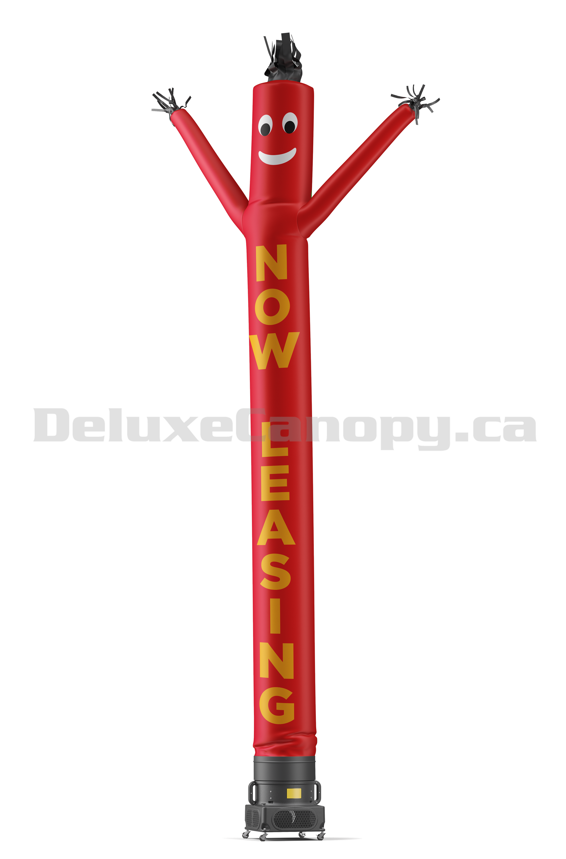 Check Cashing Air Dancers® Inflatable Tube Man Red with White Arms | Deluxe Canopy
