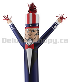Uncle Sam Air Dancers® Inflatable Tube Man | Deluxe Canopy