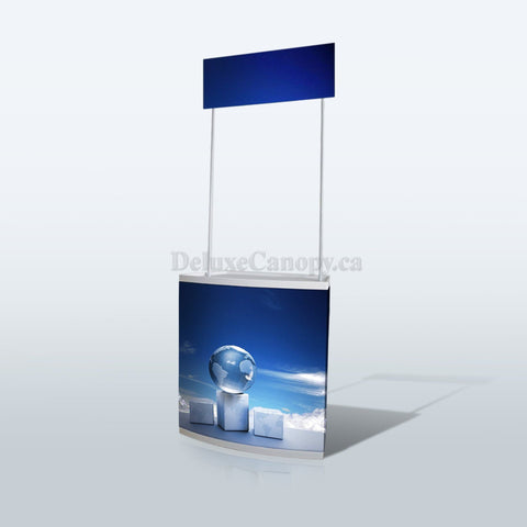 Trade Show Display Counter | Custom Booth Counter - Deluxe Canopy