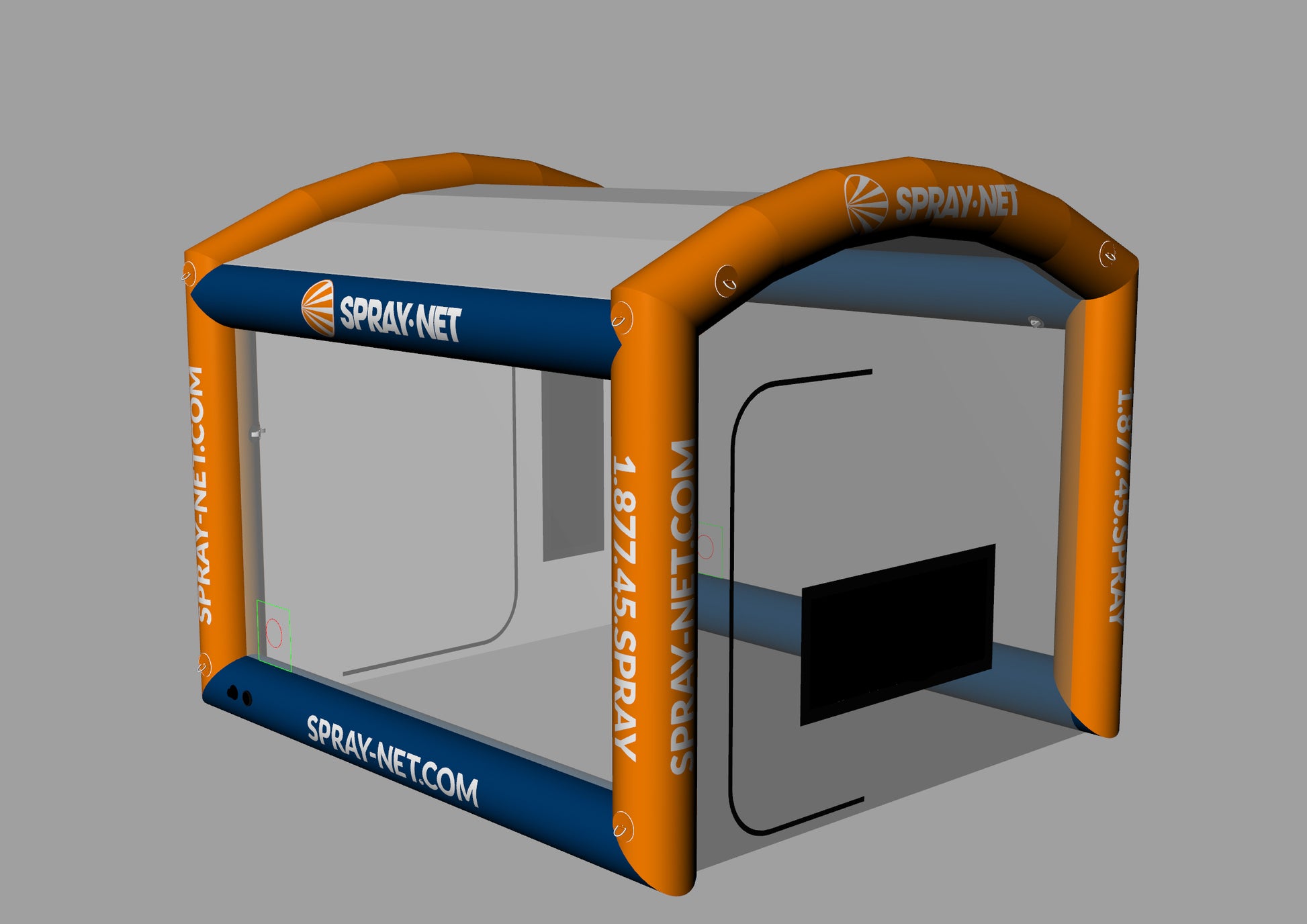 INFLATABLE SPRAY PAINT BOOTH