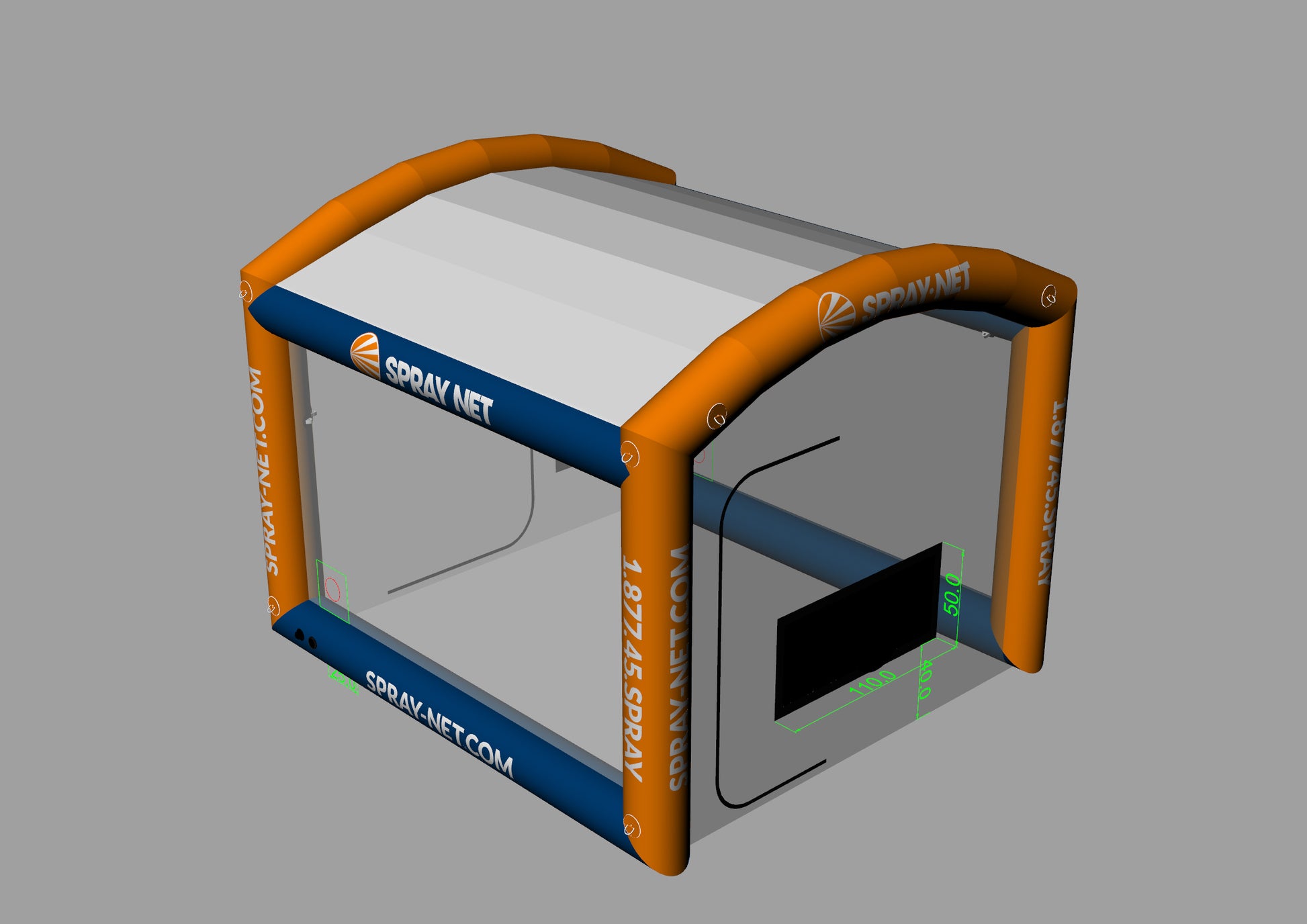 INFLATABLE SPRAY PAINT BOOTH