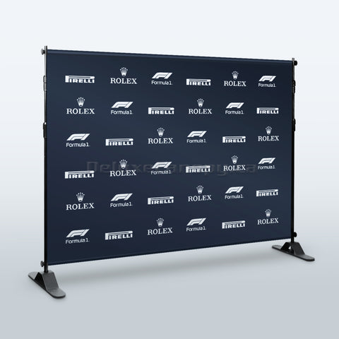 Step and Repeat Banner Stand | Adjustable Trade Show Backdrop Stands