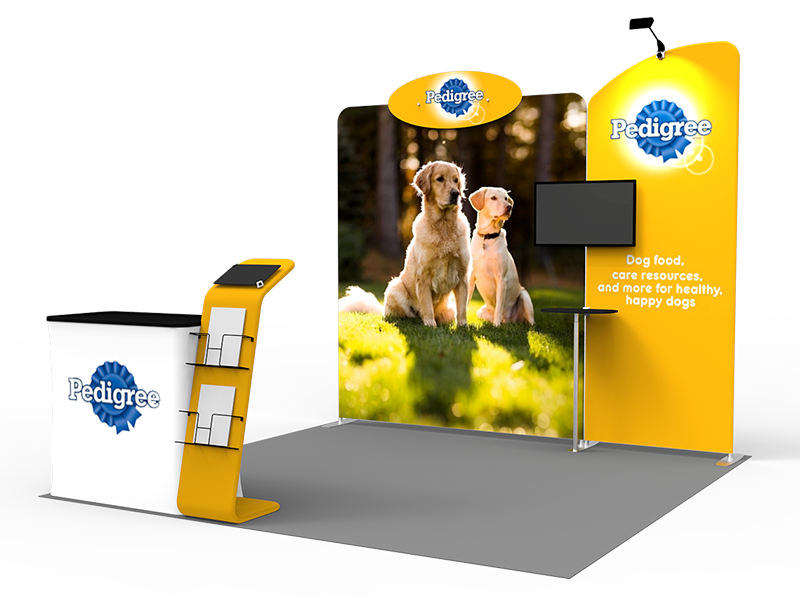 10x10ft Exhibition Booth Display DC-43 | Deluxe Canopy