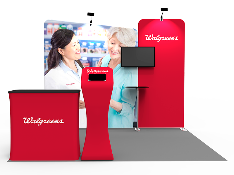 10x10ft Exhibition Booth Display DC-47 | Deluxe Canopy
