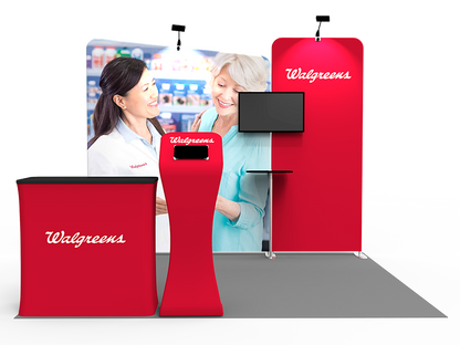 10x10ft Exhibition Booth Display DC-47 | Deluxe Canopy