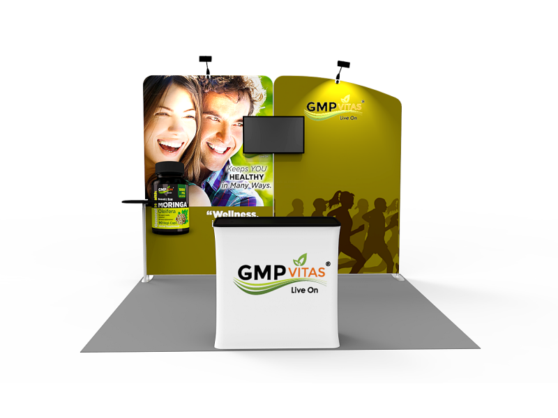 10x10ft Exhibition Booth Display DC-25 | Deluxe Canopy