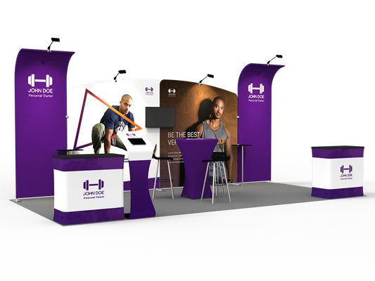 10x20FT Exhibition Booth Display DC-02 | Deluxe Canopy