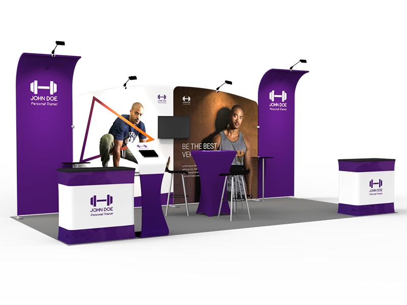 10x20FT Exhibition Booth Display DC-02 | Deluxe Canopy