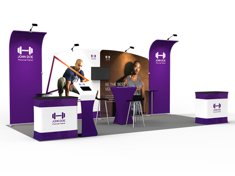 10x20FT Exhibition Booth Display DC-02 | Deluxe Canopy