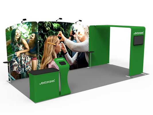 10x20FT Exhibition Booth Display DC-22 | Deluxe Canopy