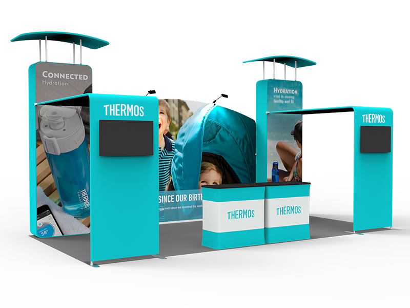 10x20FT Exhibition Booth Display DC-08 | Deluxe Canopy