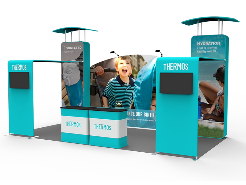 10x20FT Exhibition Booth Display DC-08 | Deluxe Canopy