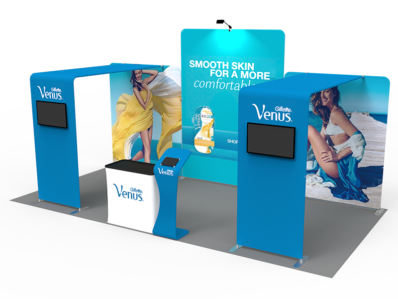 10x20FT Exhibition Booth Display DC-25 | Deluxe Canopy