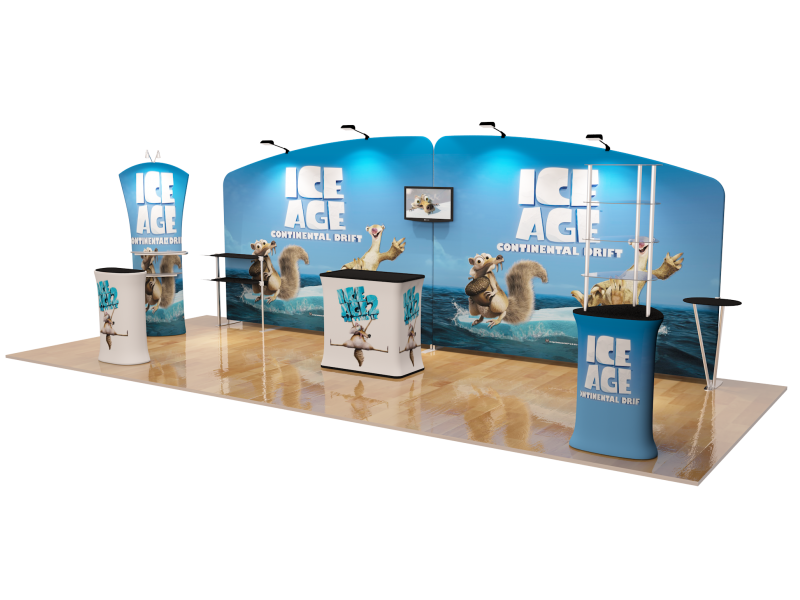 10x20FT Exhibition Booth Display DC-11 | Deluxe Canopy