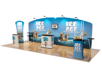 10x20FT Exhibition Booth Display DC-11 | Deluxe Canopy