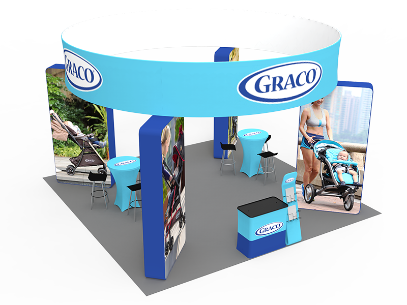 20x20FT Exhibition Booth Display DC-03 | Deluxe Canopy