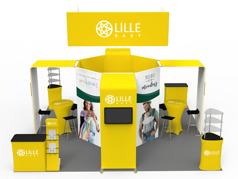 20x20FT Exhibition Booth Display DC-01 | Deluxe Canopy