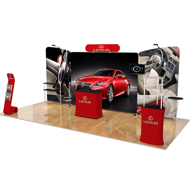 10x20FT Exhibition Booth Display DC-32 | Deluxe Canopy